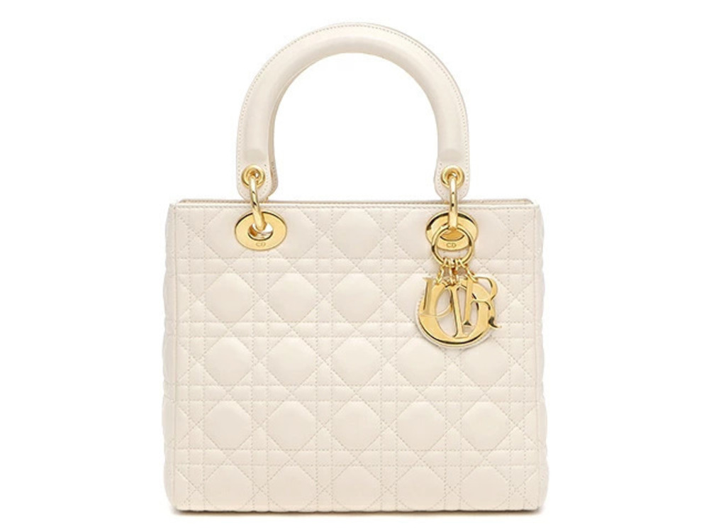 Christian Dior Lady Shoulder Bag Lambskin